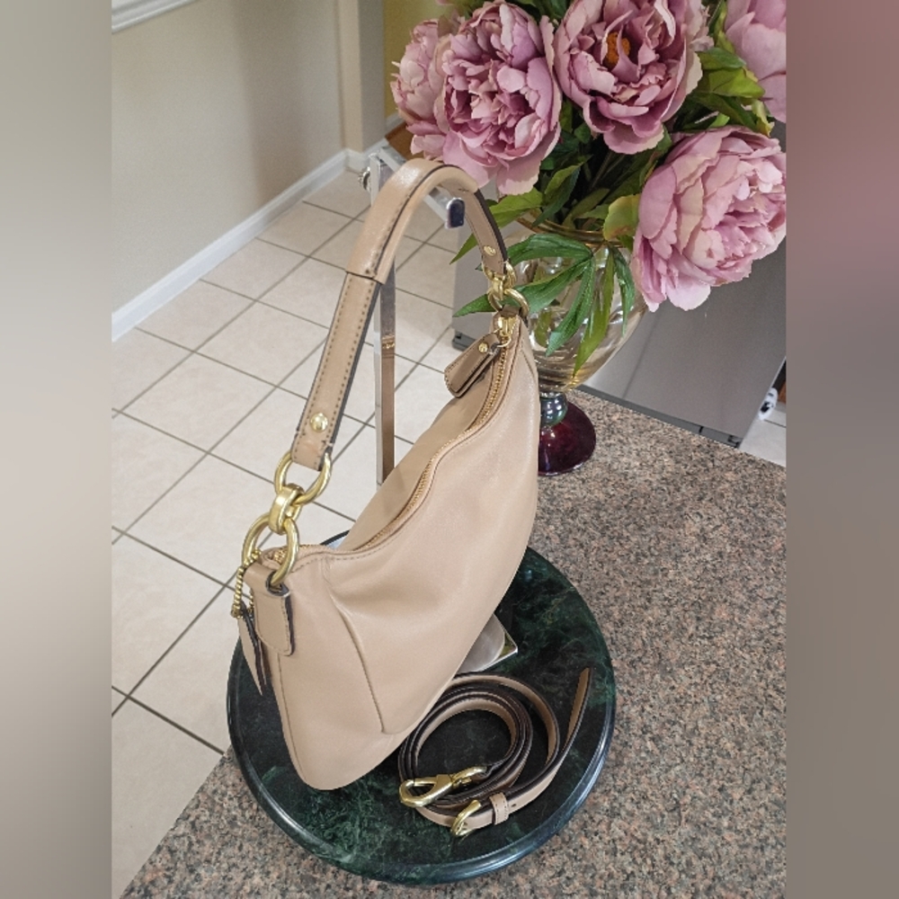 Coach Kirsten tan med leather shoulder bag - Picture 13 of 17